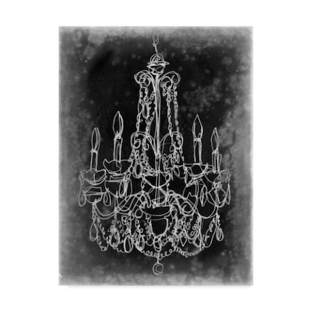 Ethan Harper 'Chalkboard Chandelier Sketch Iii' Canvas Art,18x24